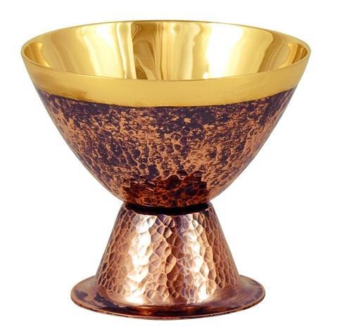 CALICE COM SOBRE COPA E PE EM COBRE - 8 X 9 CM - REF 460 C