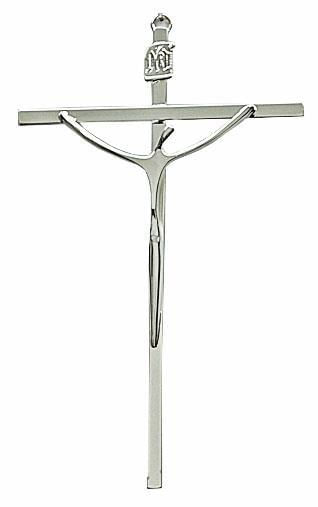 CRUCIFIXO PRATA METAL REF 18 20 X 13 CM