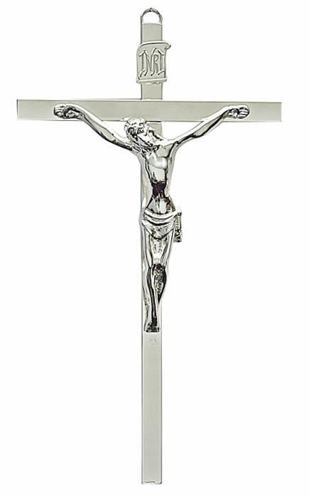 CRUCIFIXO PRATA METAL REF 23 36 X 21 CM