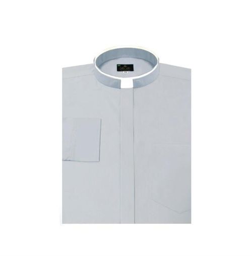 CAMISA 014 MANGA LONGA CINZA CLARO P