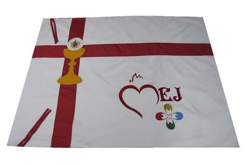 BANDEIRA DO MEJ - MOVIMENTO EUCARISTICO JOVEM REF 096.01 1.0X1.30 MT