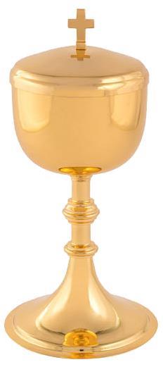 CIBORIO DOURADO TOTAL REF 9020 - 23,5 X 9,6 CM