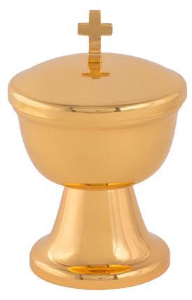 CIBORIO DOURADO TOTAL  REF 8090 - 8,5 X 13 CM