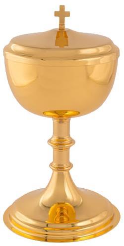 CIBORIO DOURADO TOTAL REF 12020 - 24.5 X 12 CM