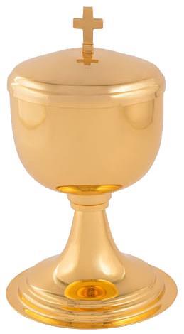 CIBORIO DOURADO TOTAL REF 9514 - 17 X 8.6 CM