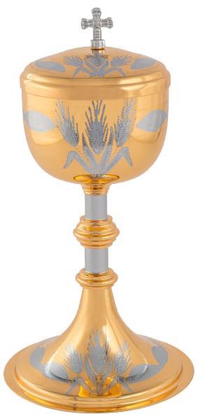 CIBORIO DOURADO TOTAL REF 9218 - 23 X 8.6 CM