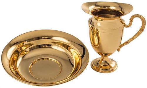 CONJUNTO JARRA COM BACIA DOURADO TOTAL REF J1131 / B1130