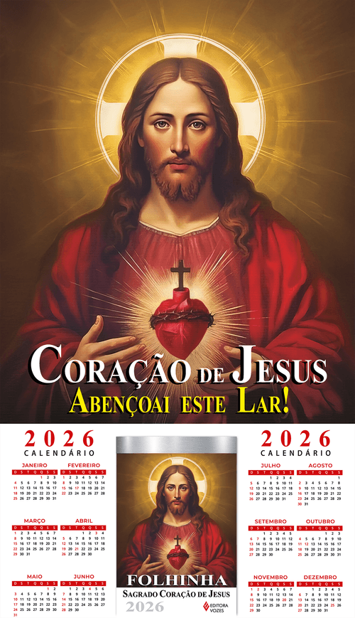 (PRÉ-VENDA) Folhinha S. C. Jesus 2026