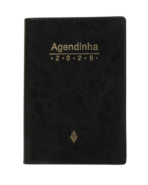 Agenda simples 2026 - preta